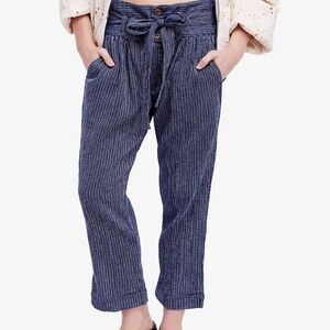 Free People Rumors Yarn-Dye Harem Pants